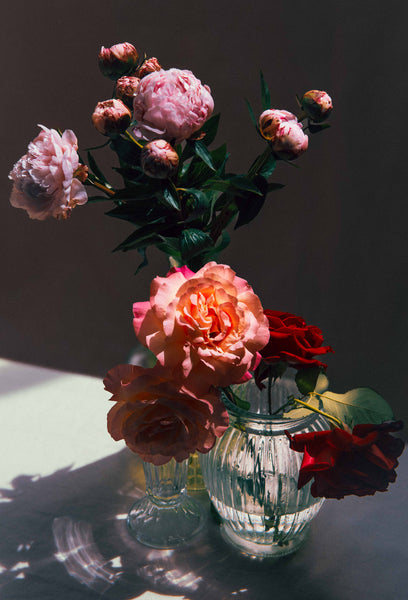 Roses from my Garden, Peonies from Tesco
